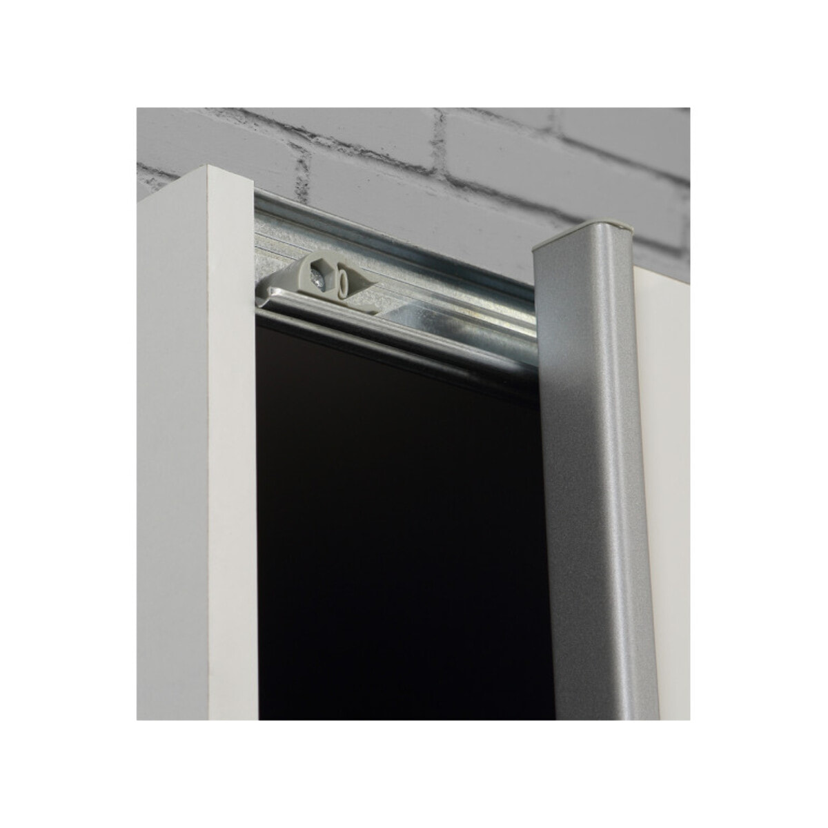 Dressing Armoire 2 portes coulissantes 5 tablettes et 1 miroir - 6 coloris - THAIS