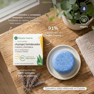 Champú sólido Fortalecedor con Aminoácidos Planeta Huerto 85 g