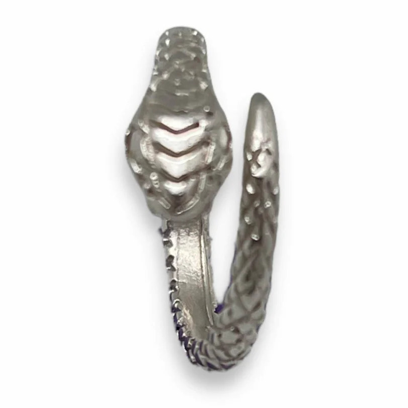 Anillo serpiente Indi en plata chapado T15