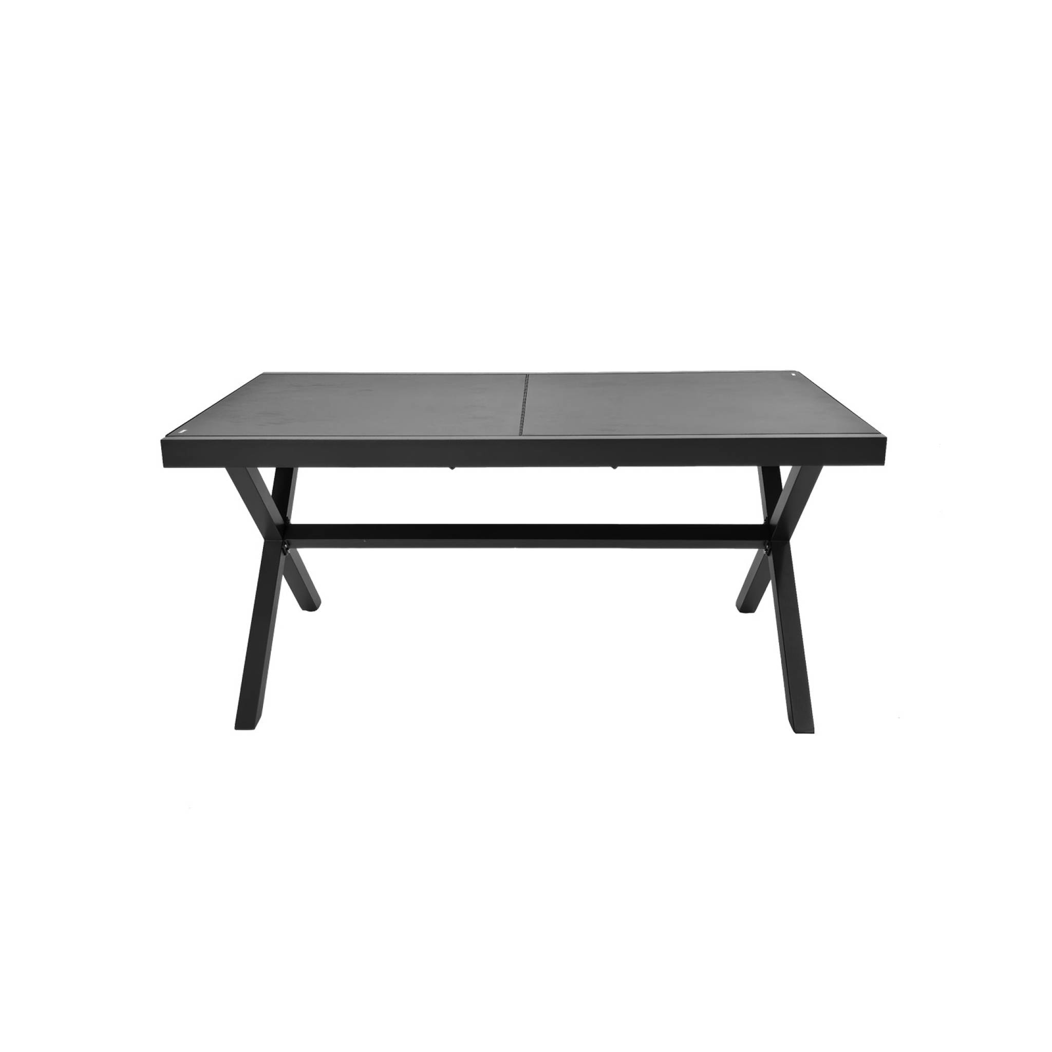 Table de jardin extensible aluminium + 8 assises VENTURA + AMARA