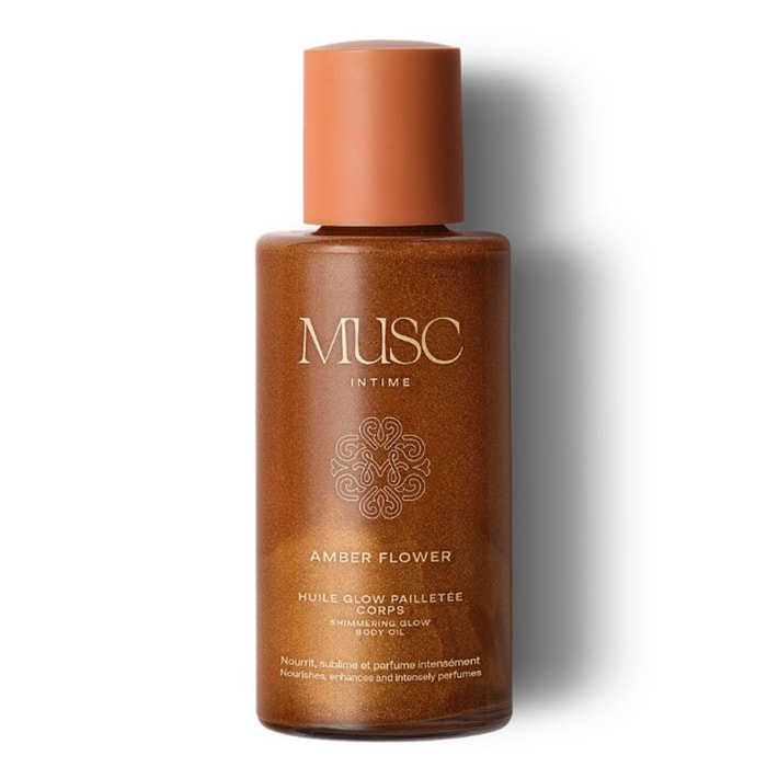 Amber Flower - Huile Glow Pailletée Corps 100 ml