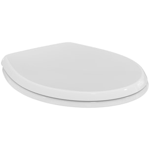 Pack WC Bati-support Geberit Duofix + Cuvette suspendue Porcher sans bride + Abattant Ideal Standard ASTOR + Plaque blanche (Por