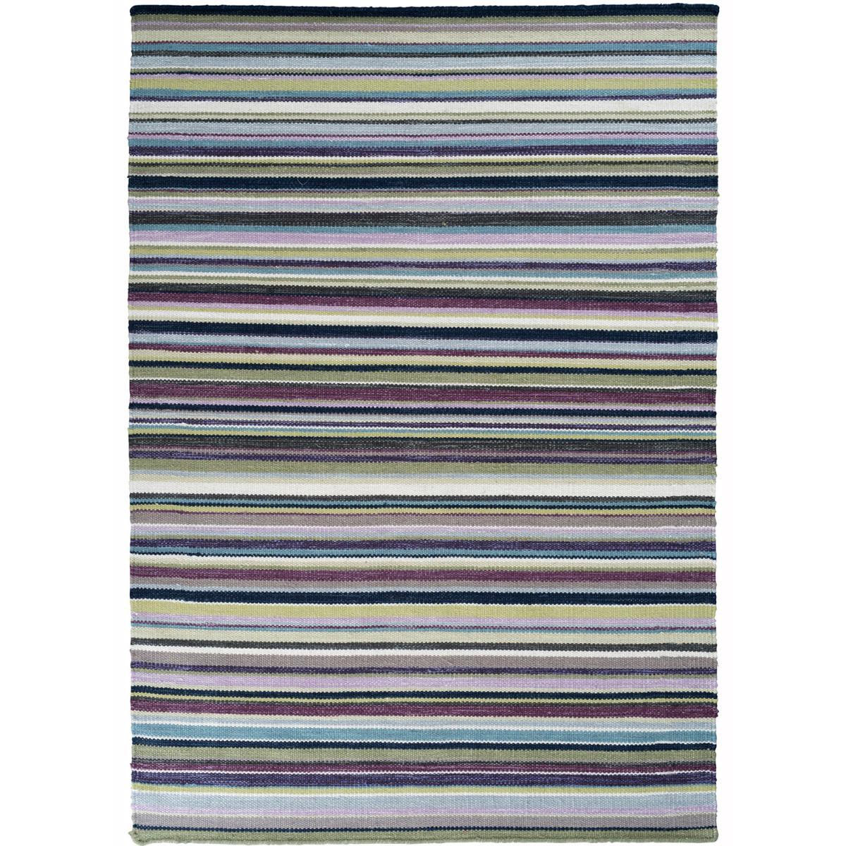 tapis entrée 70x140 fait main en laine violet rectangle RAYEPLE