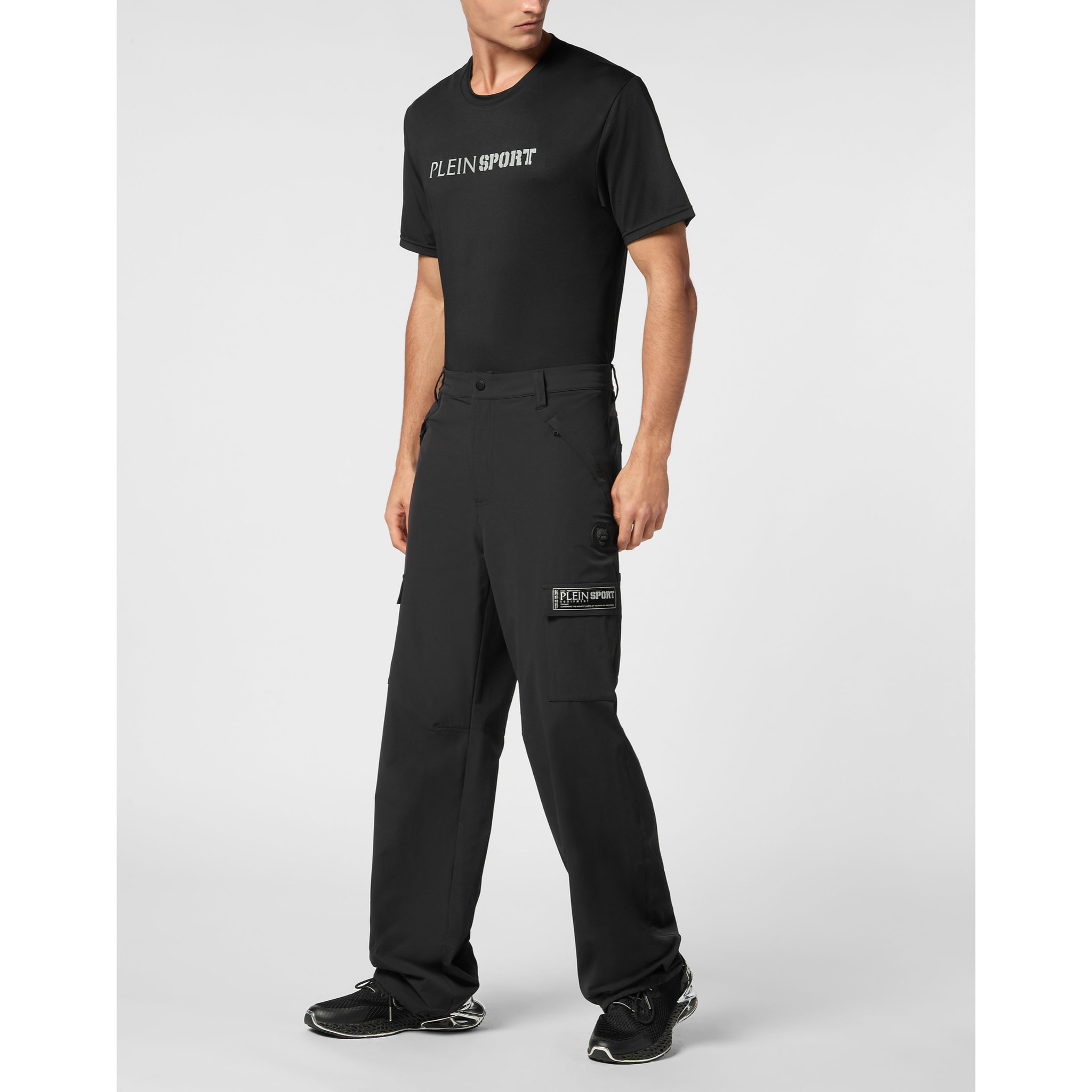 PLEIN SPORT Trousers Cargo fit SCRATCH