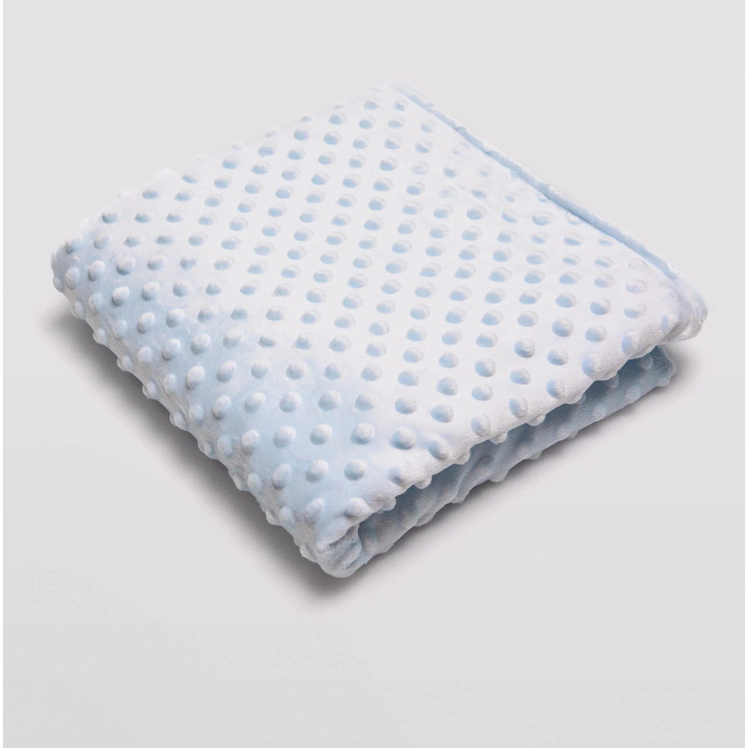 Copertina per neonato con pois azzurri