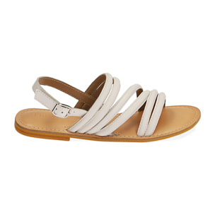 Sandali bianchi in pelle