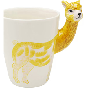 Mugs lama jaune set de 4 Kare Design