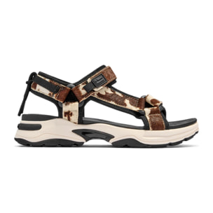 Sandalias Deportivas de Mujer con Estampado de Vaca