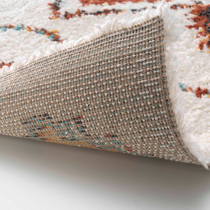 Tapis berbère à motifs géométriques - Naturel