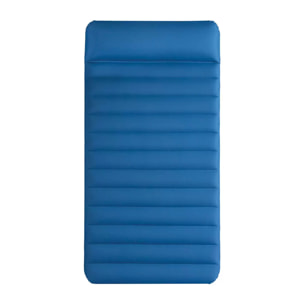 Intex 64011 - Materasso Gonfiabile Camping Singolo in TPU, Blu, con Pompa Elettrica Portatile, 99x191x22 cm
