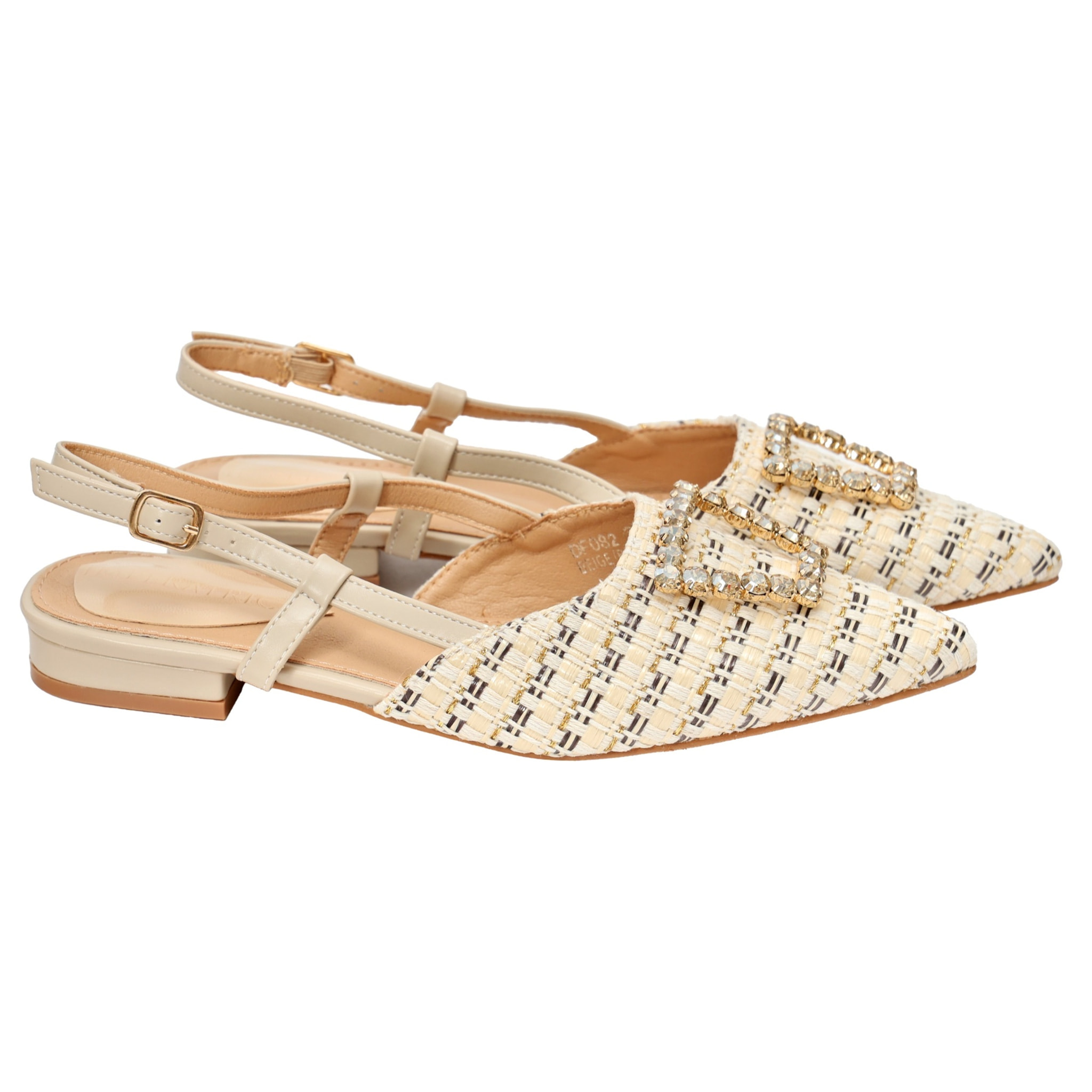 Sandali bassi - applicazione accessorio - tacco 2,5 cm