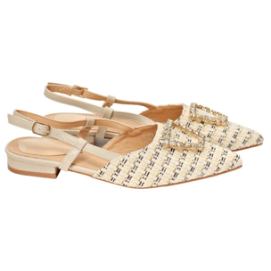 Sandali bassi - applicazione accessorio - tacco 2,5 cm