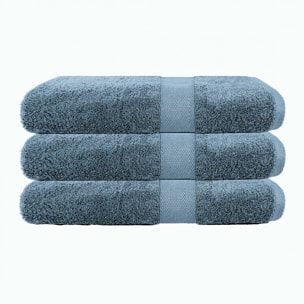Lot de 3 serviettes éponge 500 gr/m2 100% coton