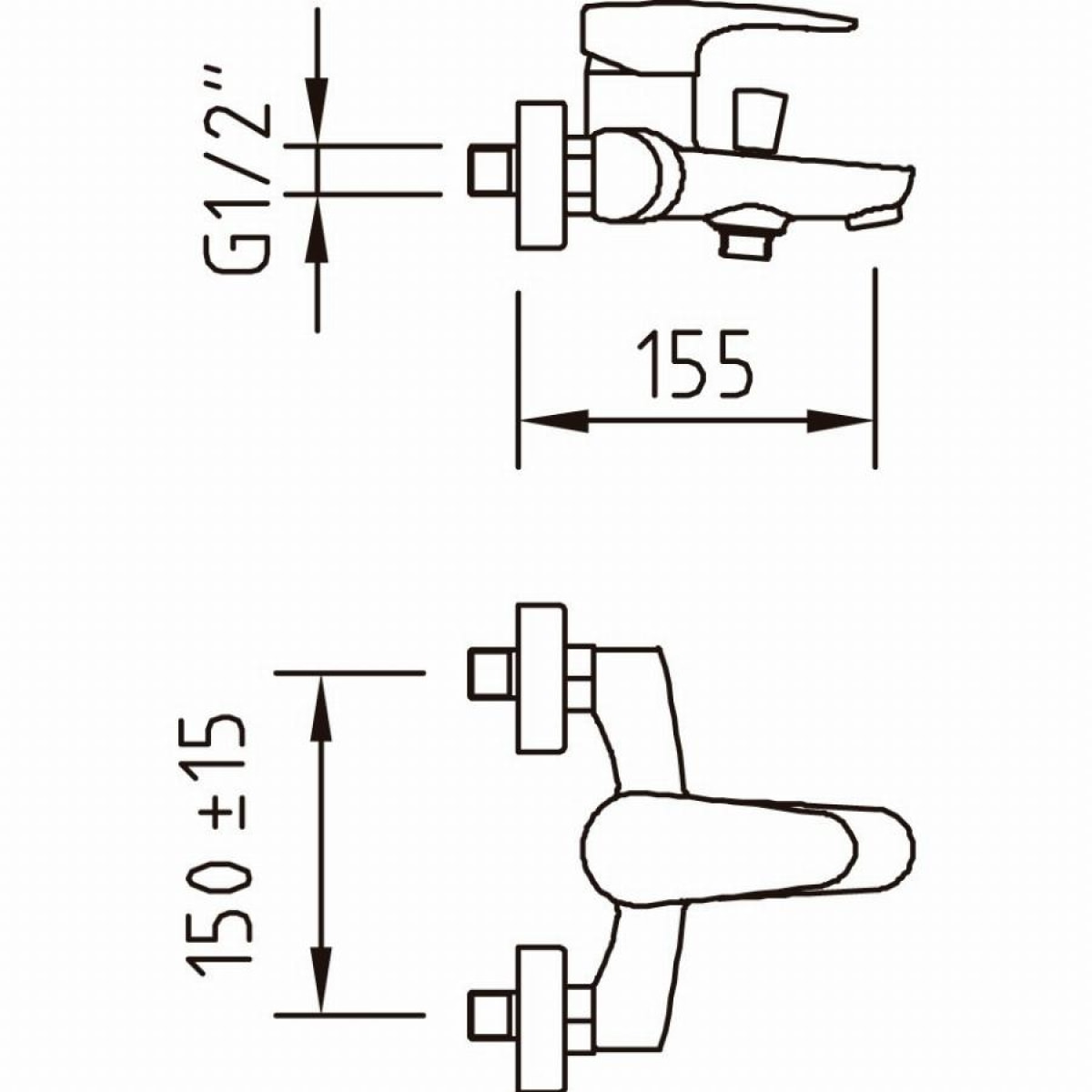 Mitigeur CLEVER Baham Xtreme C1 Ø40 pour bain/douche - 98182