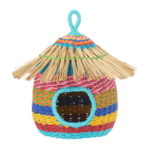 J-Line Nichoir Ligné - métal/papier - multicolore - large