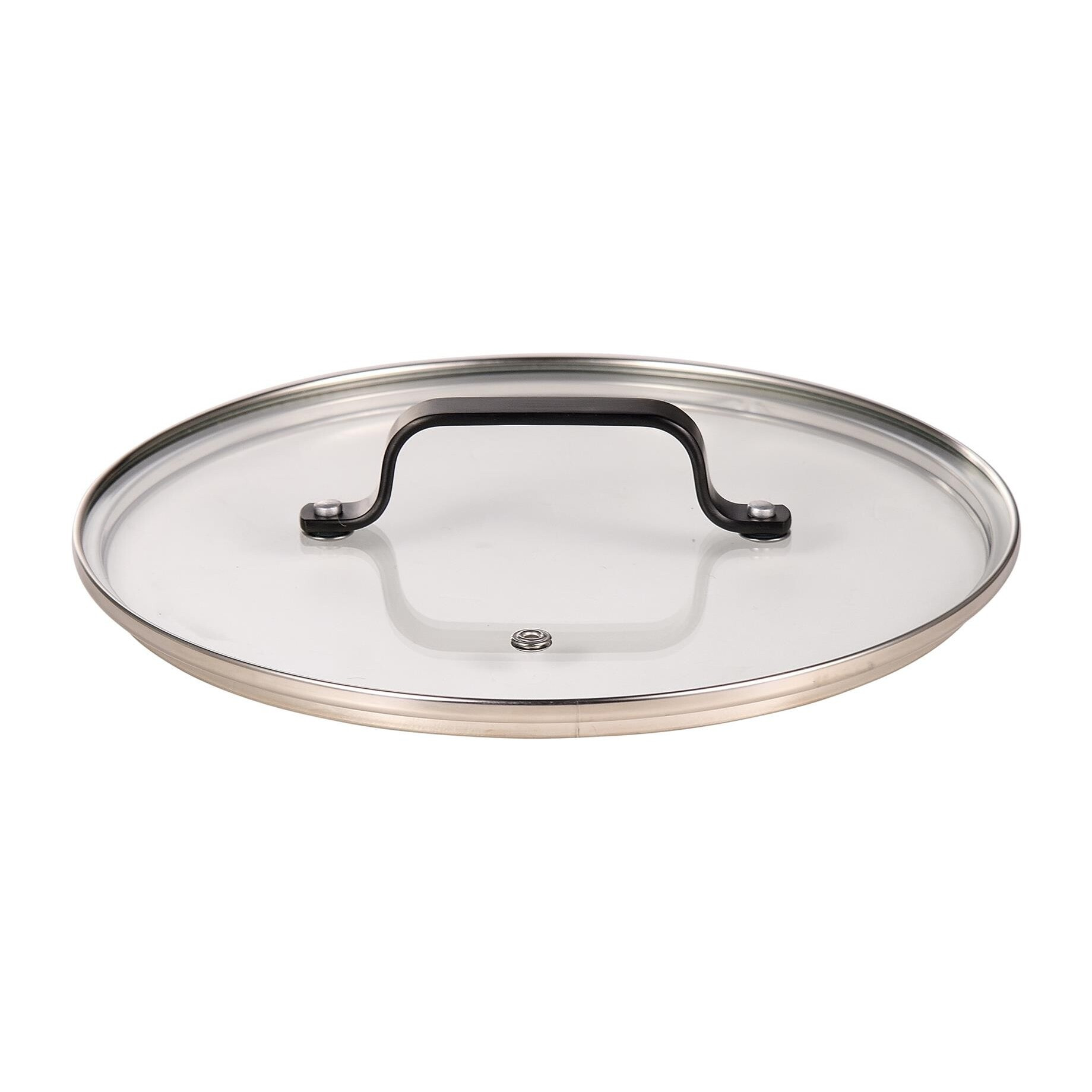 Cacerola con tapa en aluminio fundido de color negro, apta para inducción y antiadherente