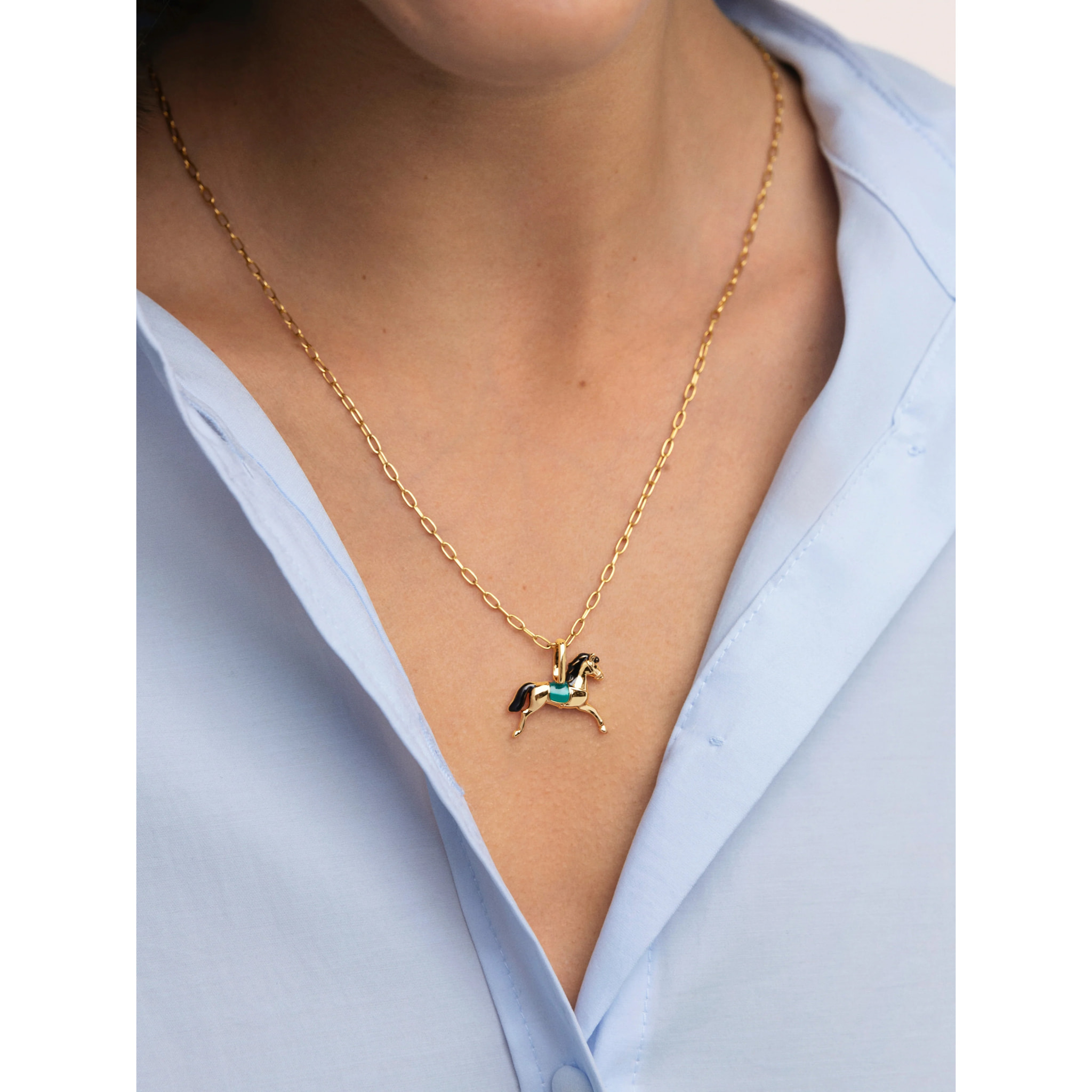 Charm Cavallo Placcato Oro