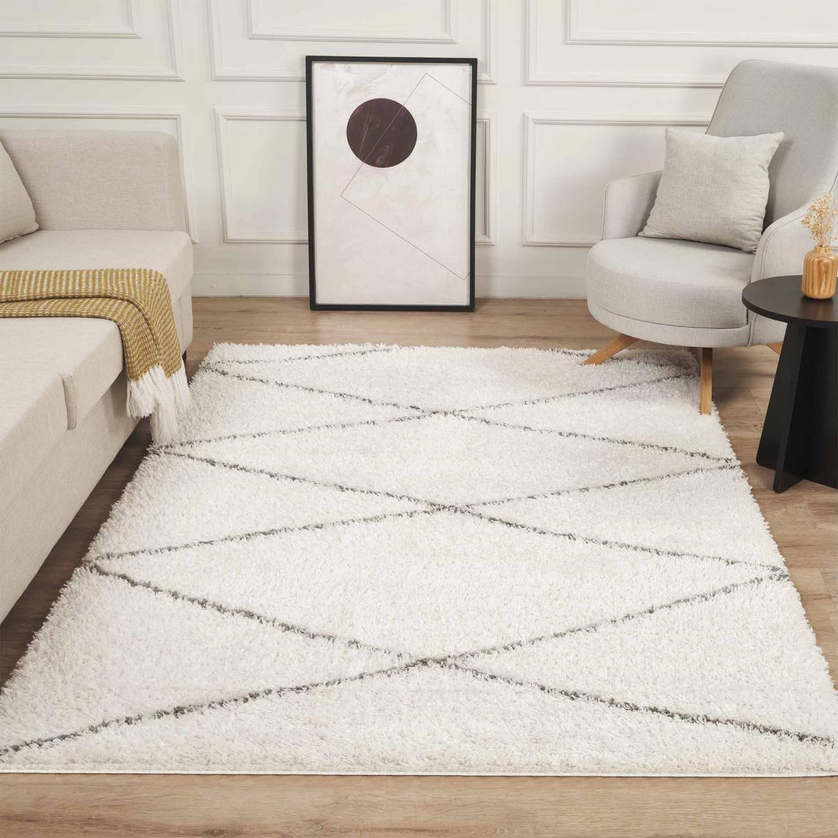 Tapis berbère tissé motifs ethno-chic NIVU