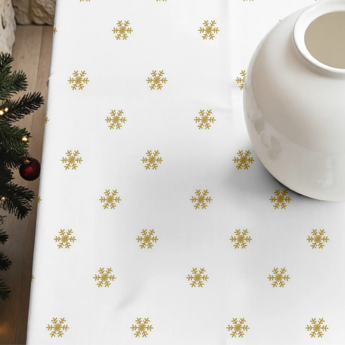 Nappe en résine Anti-tâches Snowflakes Gold