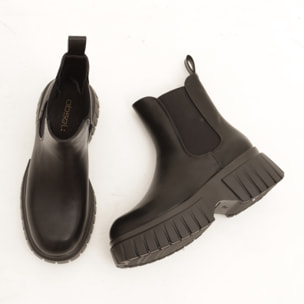 STIVALETTO CHELSEA BASSO PLATFORM NERO