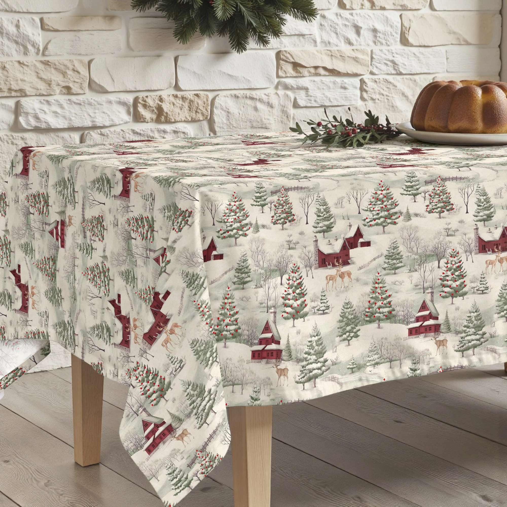 Nappe anti-taches Christmas deer 1225