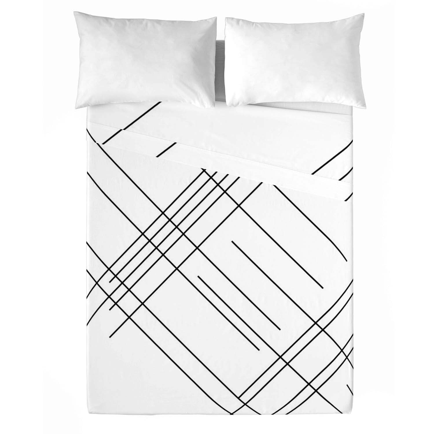 Naturals - Juego de Sábanas Estampadas - Incluye 1 o 2 Fundas de Almohada + 1 Sábana Bajera - 100% Algodón - Line