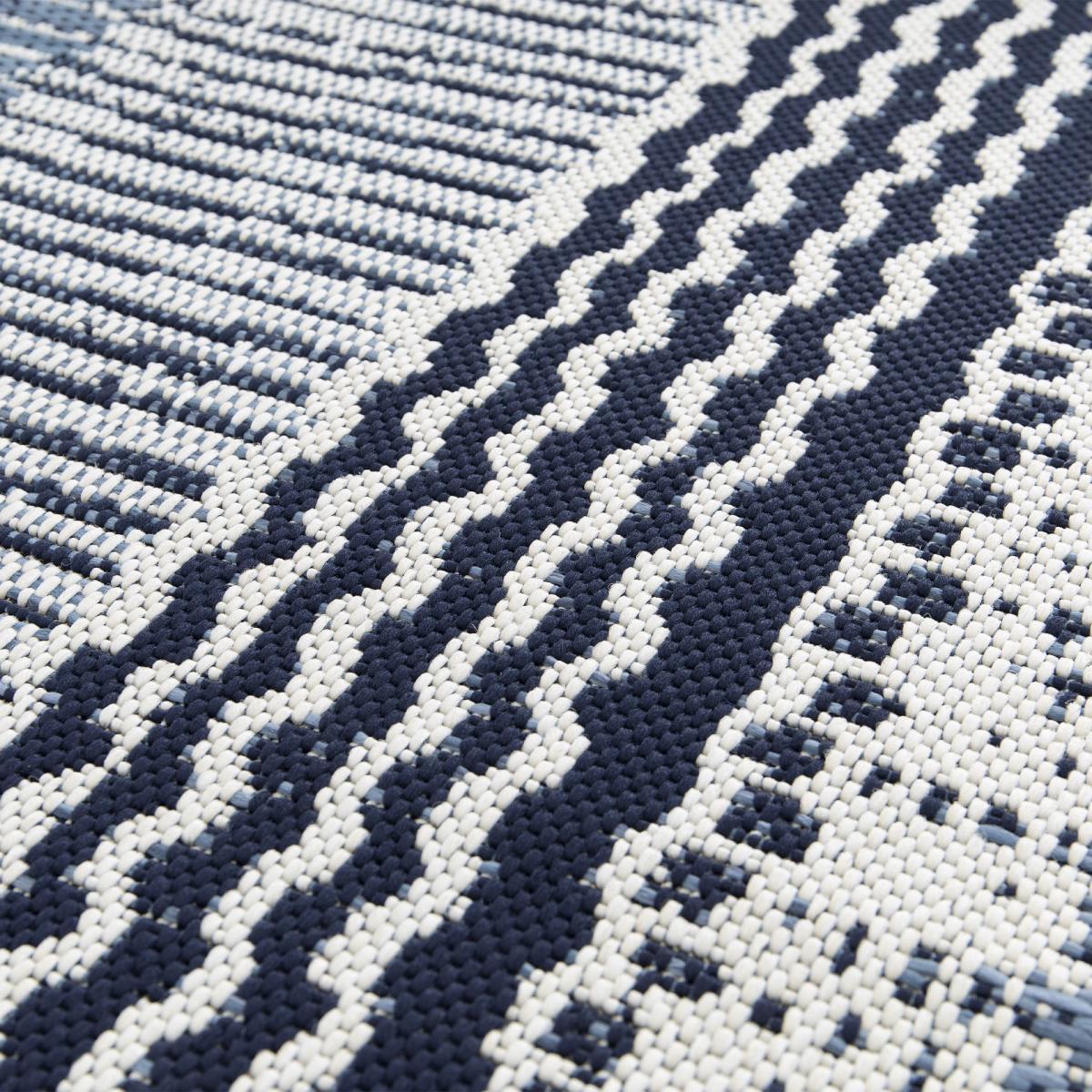 Tapis extérieur tissé kilim rectangle HIJI