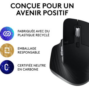 Souris sans fil LOGITECH Mx Master 3s pour Mac Gris Sidéral