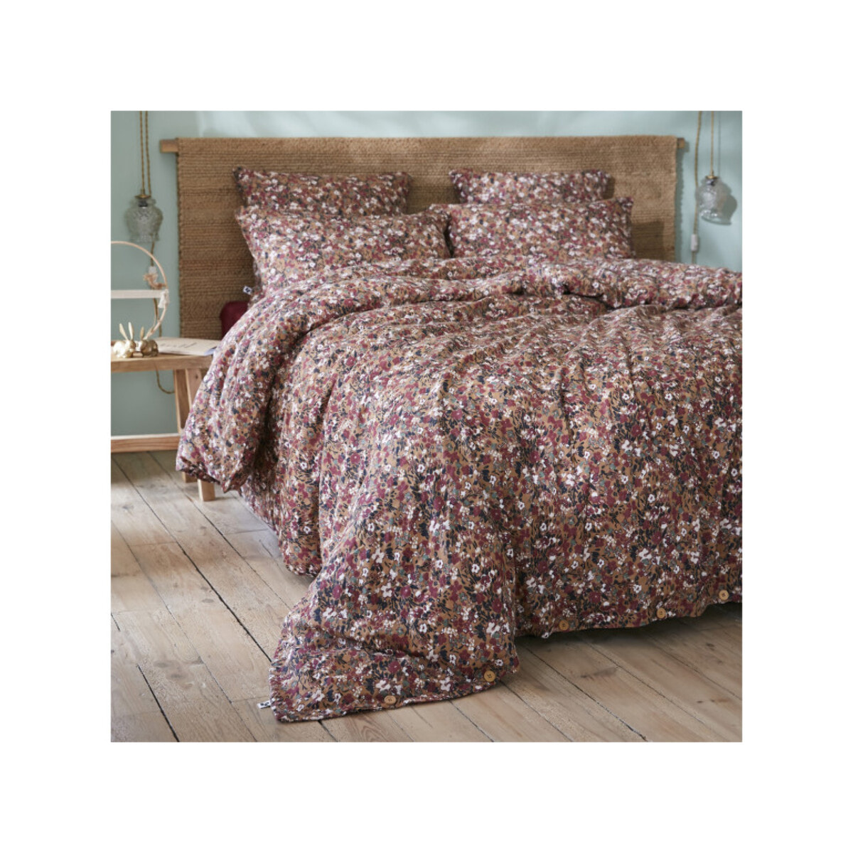 Lot 2 Taies d'oreiller en gaze de coton 60 x 60 cm - CAPUCINE