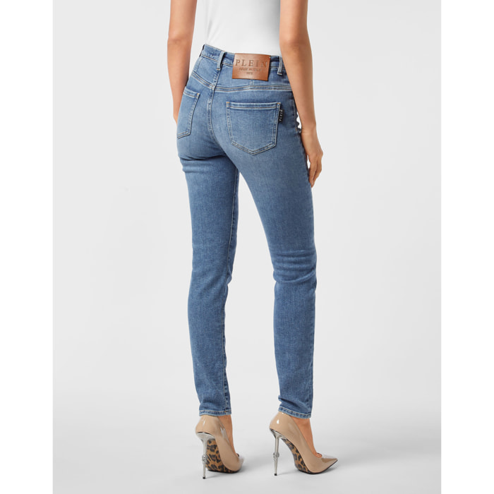 PHILIPP PLEIN Jegging de cintura alta