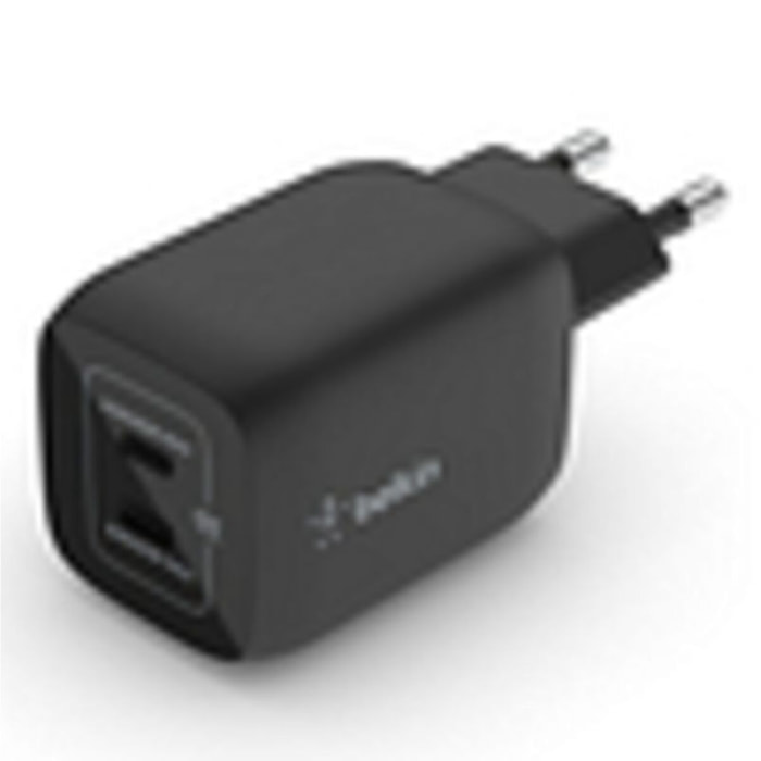 Chargeur secteur BELKIN USB C x2 65W GaN PPS Noir