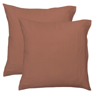 Parure de lit unie en coton, GAZE DE COTON