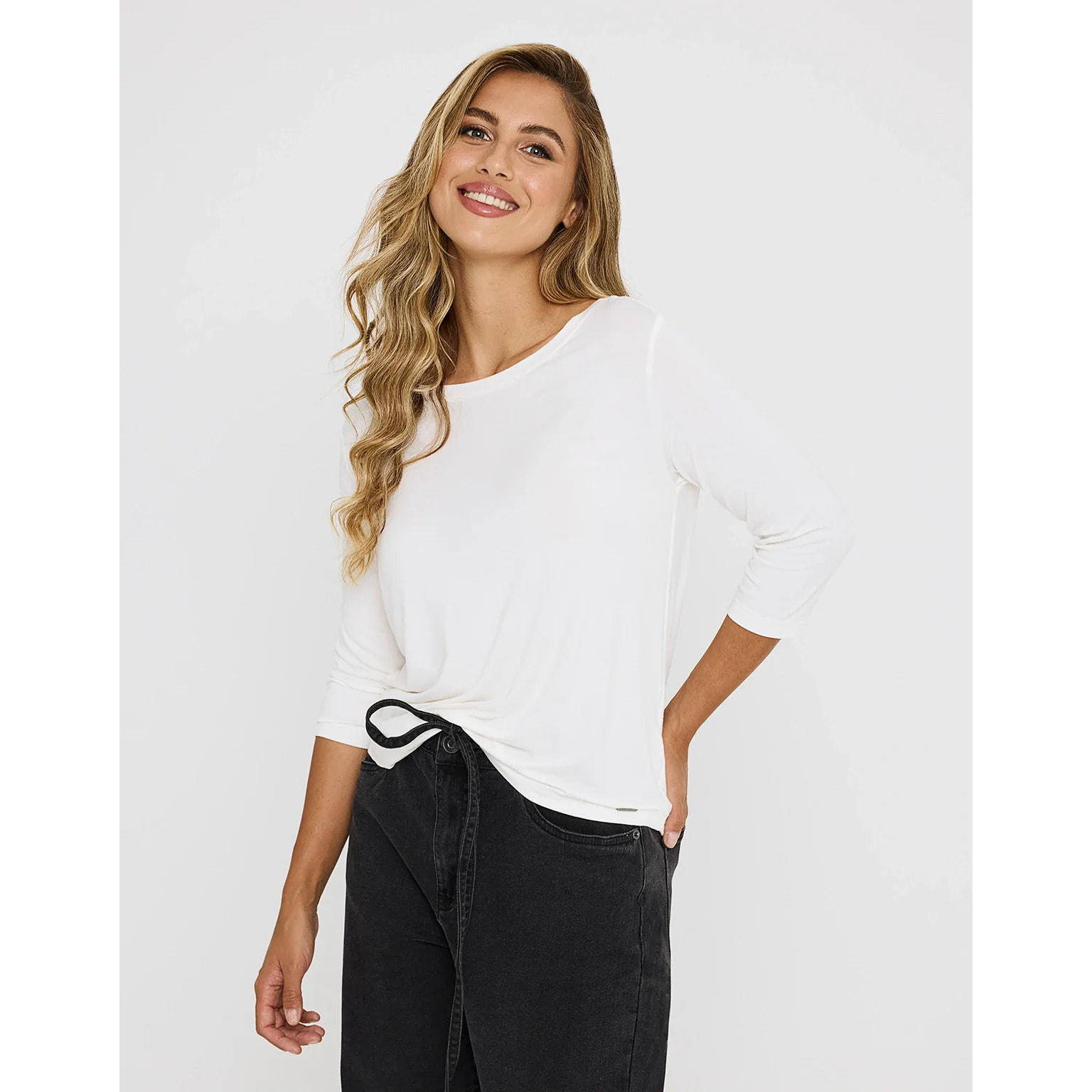 Camiseta Media Manga Beige - Kloraleen