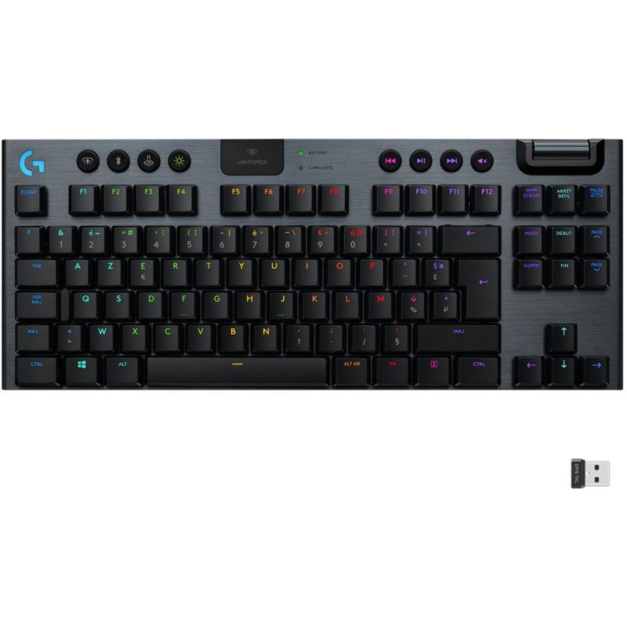 Clavier gamer sans fil LOGITECH G915 TKL LIGHTSPEED RVB