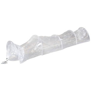 Well home invernadero estilo túnel 300x45x45cm con cubierta de material pe transparente