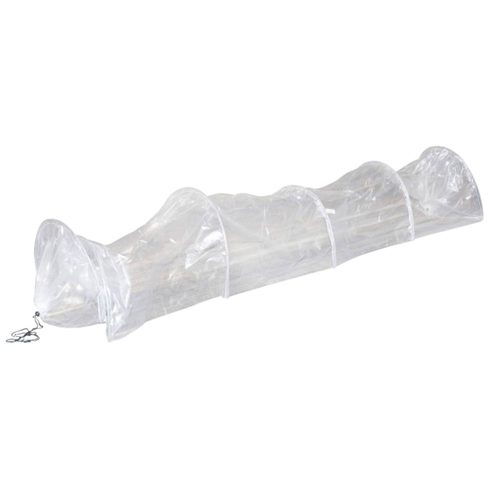 Well home invernadero estilo túnel 300x45x45cm con cubierta de material pe transparente