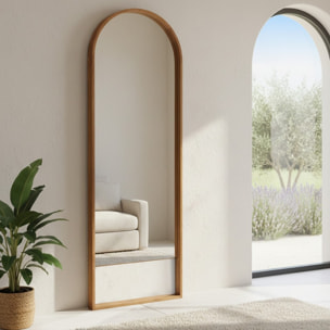 SIXTINE - Miroir 70x210cm en bois de teck recyclé