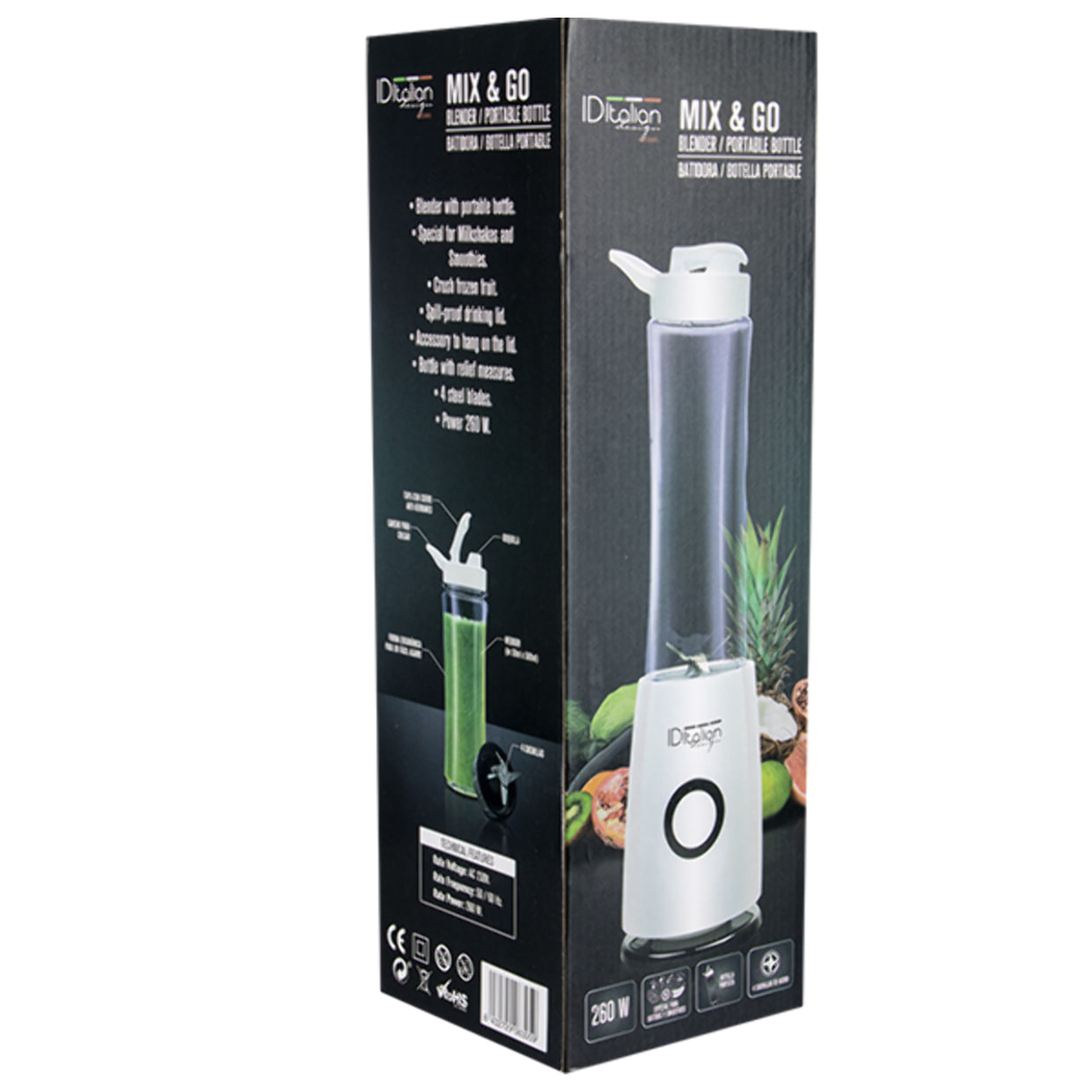 BLENDER / BOTTIGLIA PORTATILE, 260w