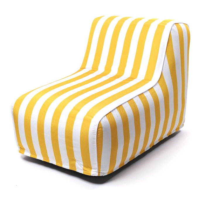 Fauteuil gonflable SUMMER STRIPES jaune