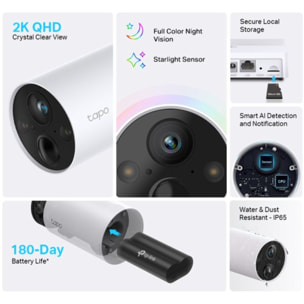 Caméra de surveillance TP-LINK Tapo C420 2 caméras 2K wifi sans fil