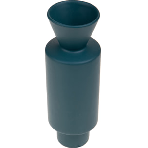 Vaso Sovrapposto H.27 Cm - Pezzi 1 - 9,5X27X9,5cm - Colore: Blu - Bianchi Dino - Decori Casa E Complementi