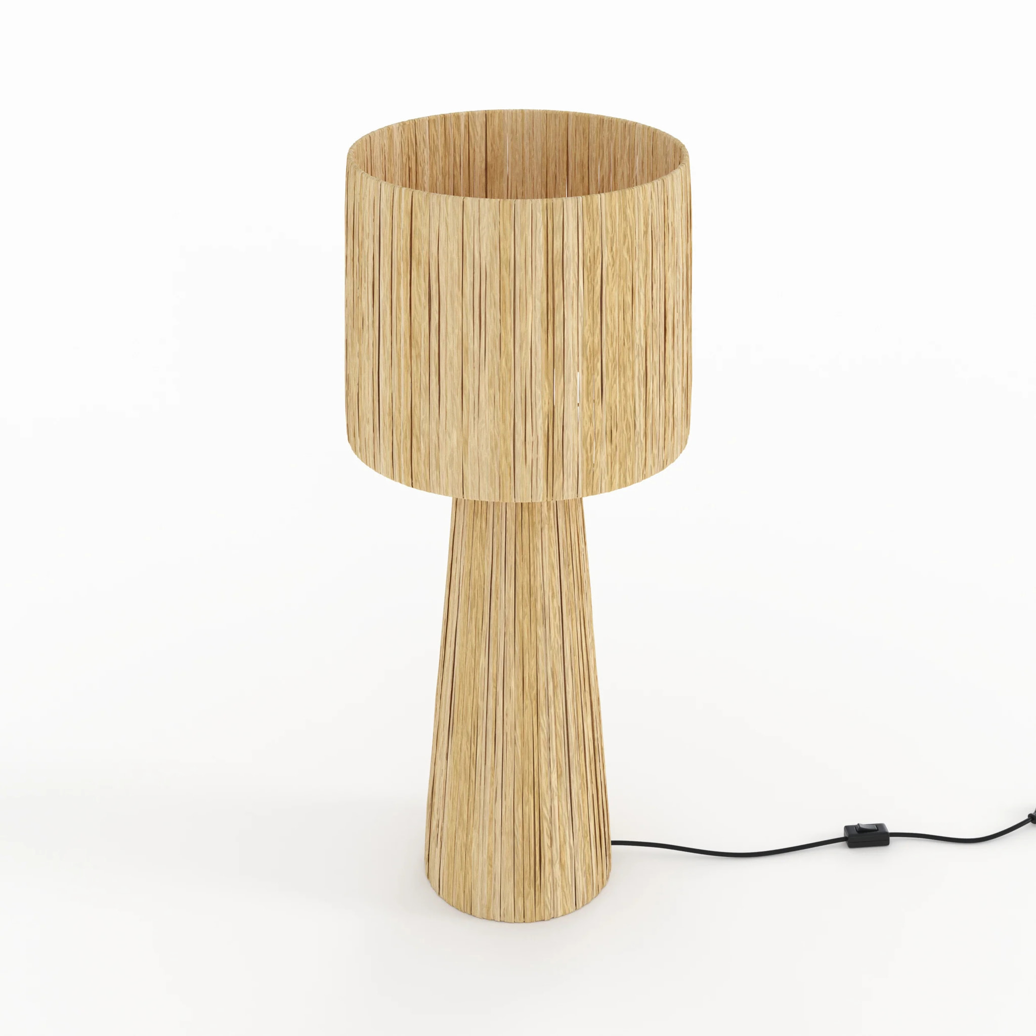 Grande lampe en feuille de palmier - Soléa