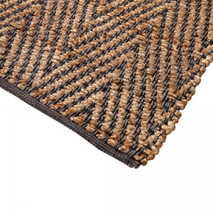 Tapis kilim tissé à la main en jute naturel