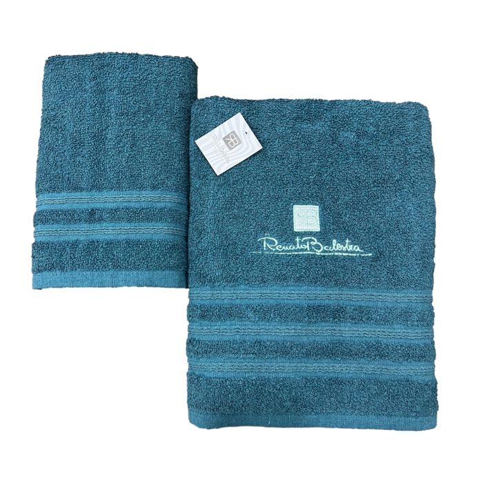Renato Balestra 1 Set di 2 Asciugamani da bagno (1 viso e 1 bidet) Ottanio