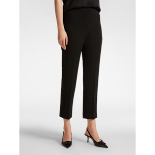 Elena Mirò - Pantalón recto de cady elástico - Negro