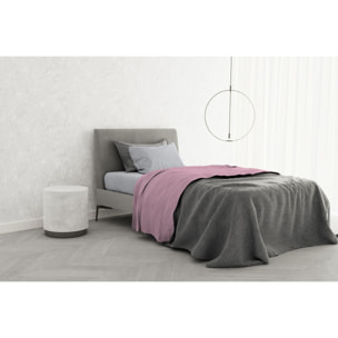 COMPLETO LETTO TRENDY CHIC MADE IN ITALY COTONE- ROSA SINGOLO