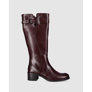 Botas - Vino - Tacón: 5 cm