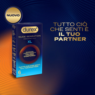Preservativi Nude Sensation XL Premium No Latex Alta Sensibilità Anallergici Senza Lattice Forma Classica - 6 Profilattici