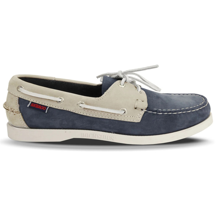 Sebago - Docksides Uomo Blu - Portland Spinnaker Nubuck