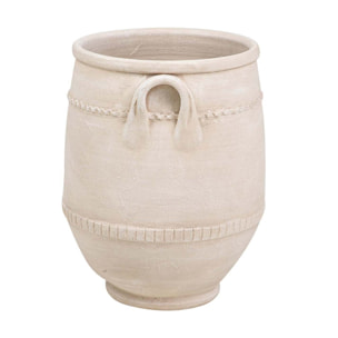 Florero Ceramica Beige 40x40x50 Cm